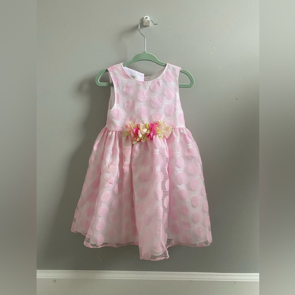 Pink Polka Dot Dress 24 Months Marmellata